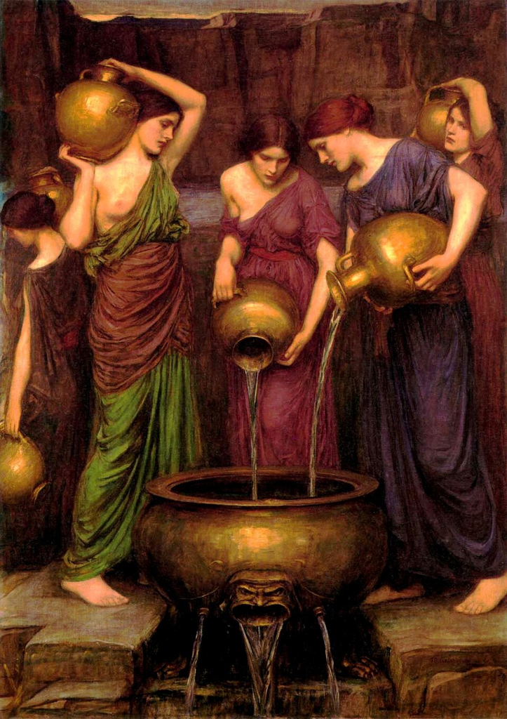 Las Danaides, John William Waterhouse. 1903
Óleo sobre lienzo